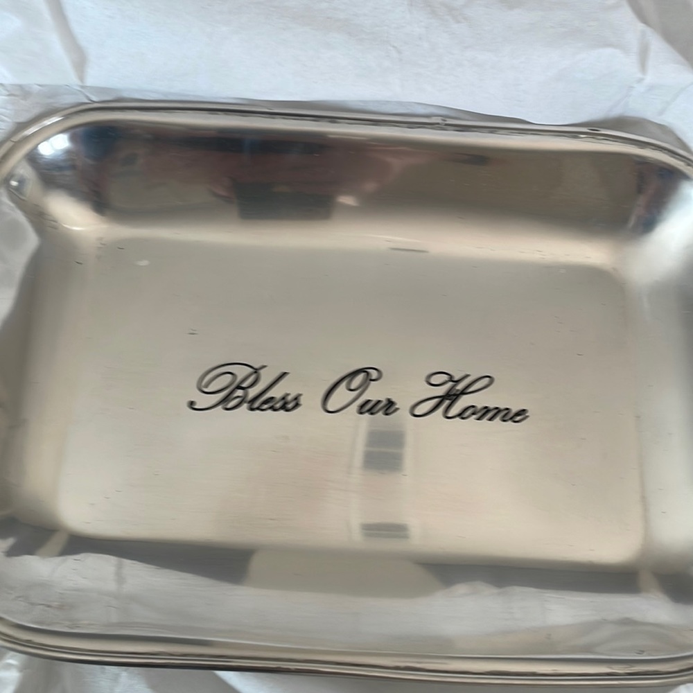 Super cute silver tray